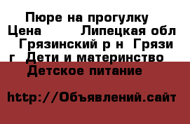 Пюре на прогулку › Цена ­ 20 - Липецкая обл., Грязинский р-н, Грязи г. Дети и материнство » Детское питание   